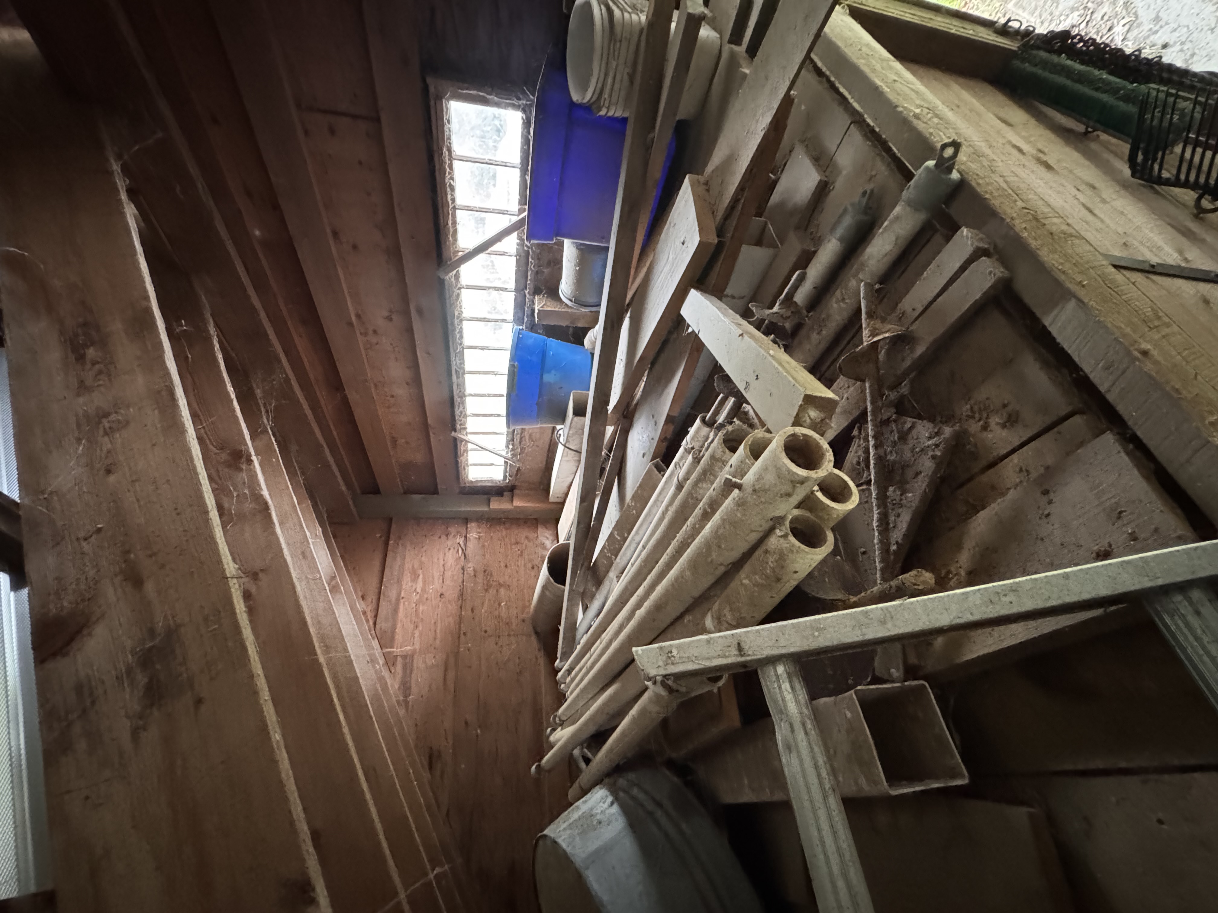 Before — attic cleanout
