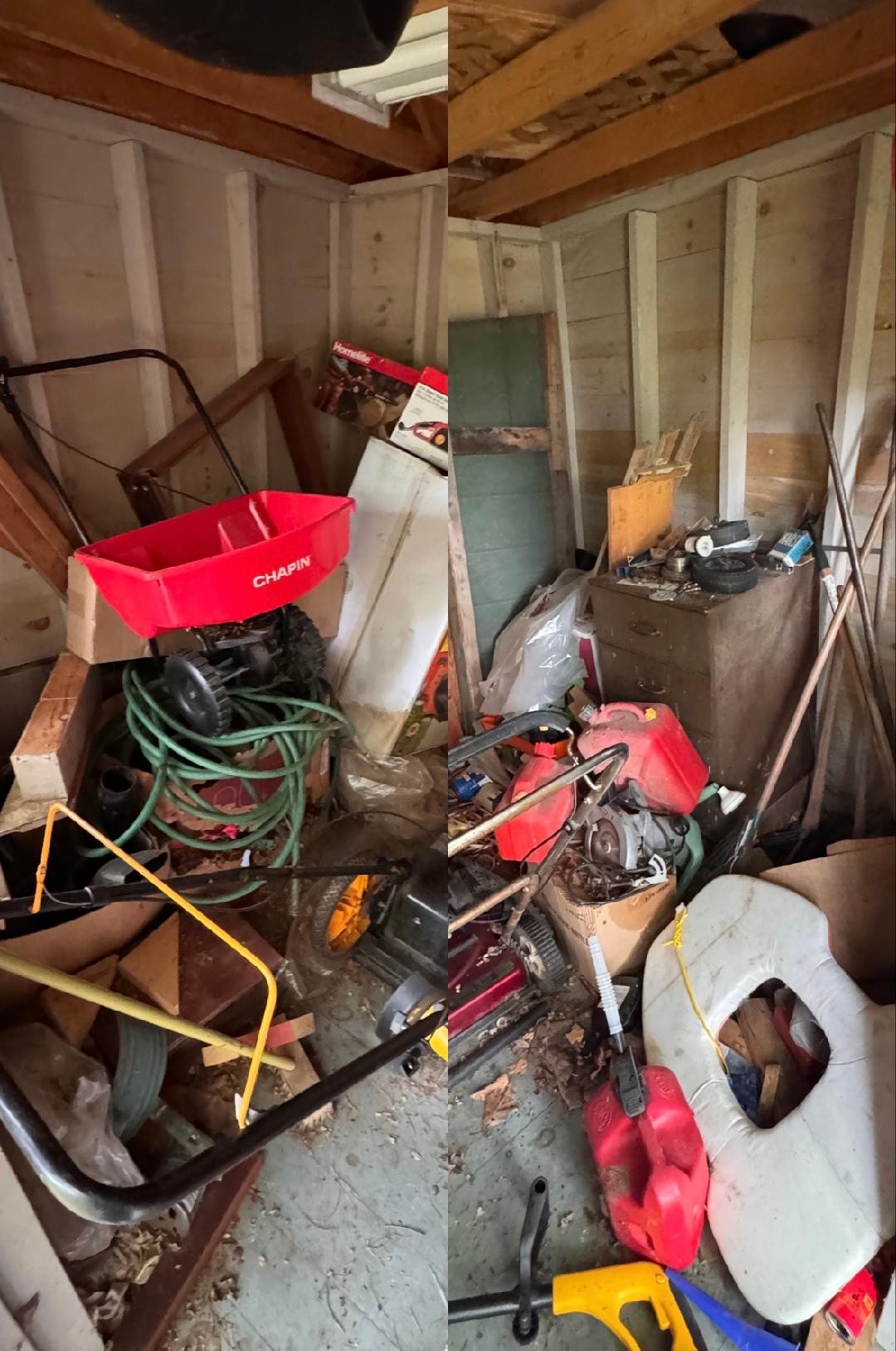 Before — shed cleanout